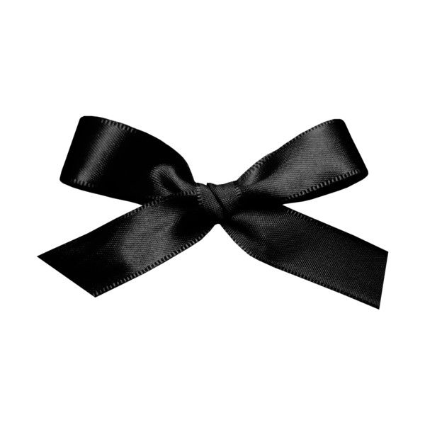 a black bow on a white background