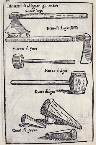 an old book with different types of tools