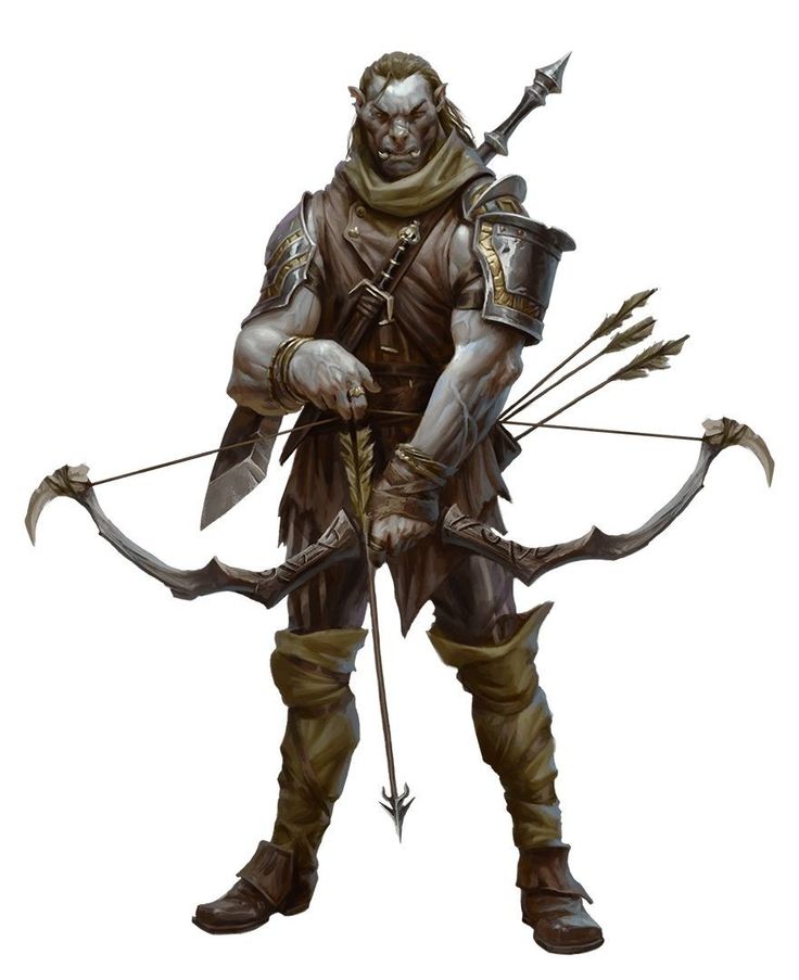 an image of a man in armor with bow and arrow on his hands, holding two arrows