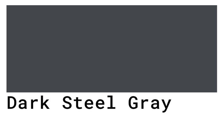 the dark steel gray color is shown