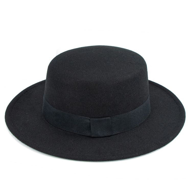 PRICES MAY VARY. Material: 65% Cotton,35% Polyester,Felt Fedora,not crushable fedora. One Size Fit Most: Adjustable strap inside.Head Circumference: 22.04" - 22.8”/ 56cm-58cm , Hat brim: 2.36"/ 6cm, Height: 3.54"/ 9cm. Diameter：31cm/12.2'' Classic Design: Featuring a flat top, ribbed square knot white band, A combination of classic and fashion. Occasions: Great match to your daily outfit. Classical shape suitable in any occasion,Perfect for lounging at the beach, travel, clubbing, or simply casu Fedora Women, Flat Top Hat, Amsterdam Fashion, Pork Pie Hat, Bride Hat, Fedora Hat Women, Womens Hat, Trilby Hat, Pork Pie