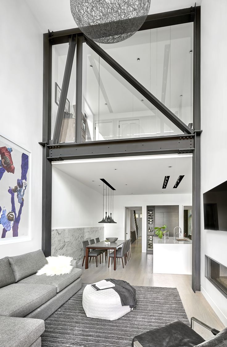 a living room filled with furniture and a flat screen tv