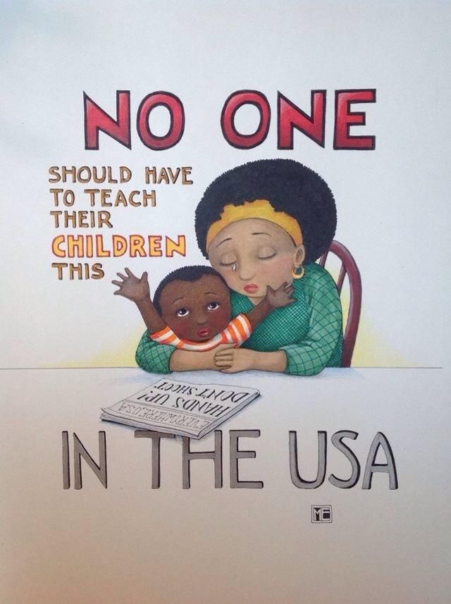 there is a sign that says no one should have to teach their children in the usa