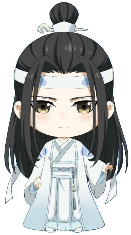 an anime character with black hair and white clothes