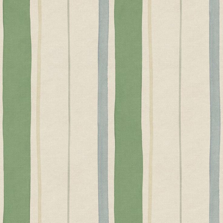 a green and white striped wallpaper with vertical stripes