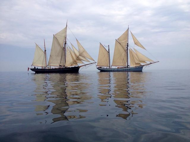 From Scotland to Scilly, water and whisky, maritime festivals and fairs, these two ships from a period now long gone still survive to give us all a reminder of life at sea during the last great age of sail. Age Of Sail, Sailing Life, Life At Sea, Maritime Painting, Classic Sailing, Sailing Yachts, Classic Yachts, Marine Art, Sailing Vessel