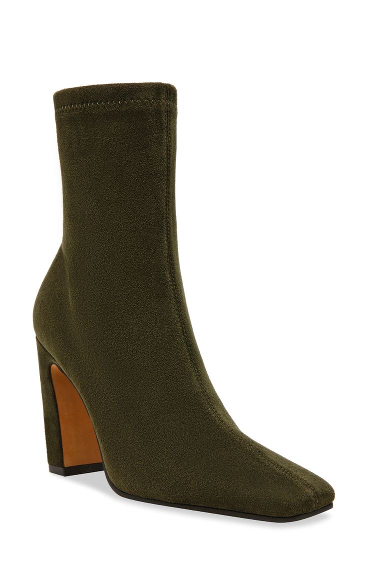 A squared-off toe and slender block heel balance a versatile bootie fashioned with a side zipper for easy entry. 3 1/2" heel Side zip closure Synthetic upper/textile lining/synthetic sole Imported Steve Madden Emerald Boots, Fall Square Toe Mid-calf Boots With Zipper Closure, Fall Mid-calf Boots With Zipper Closure And Square Toe, Fitted Ankle-high Heeled Boots With Zipper, Fall Medium Width Heels With Zipper Closure, Medium Width Heels With Zipper Closure For Fall, Fitted Ankle Heeled Boots With Zipper Closure, Fitted Ankle Boots With Zipper Closure, Fitted Mid-calf Boots With Zipper For Fall