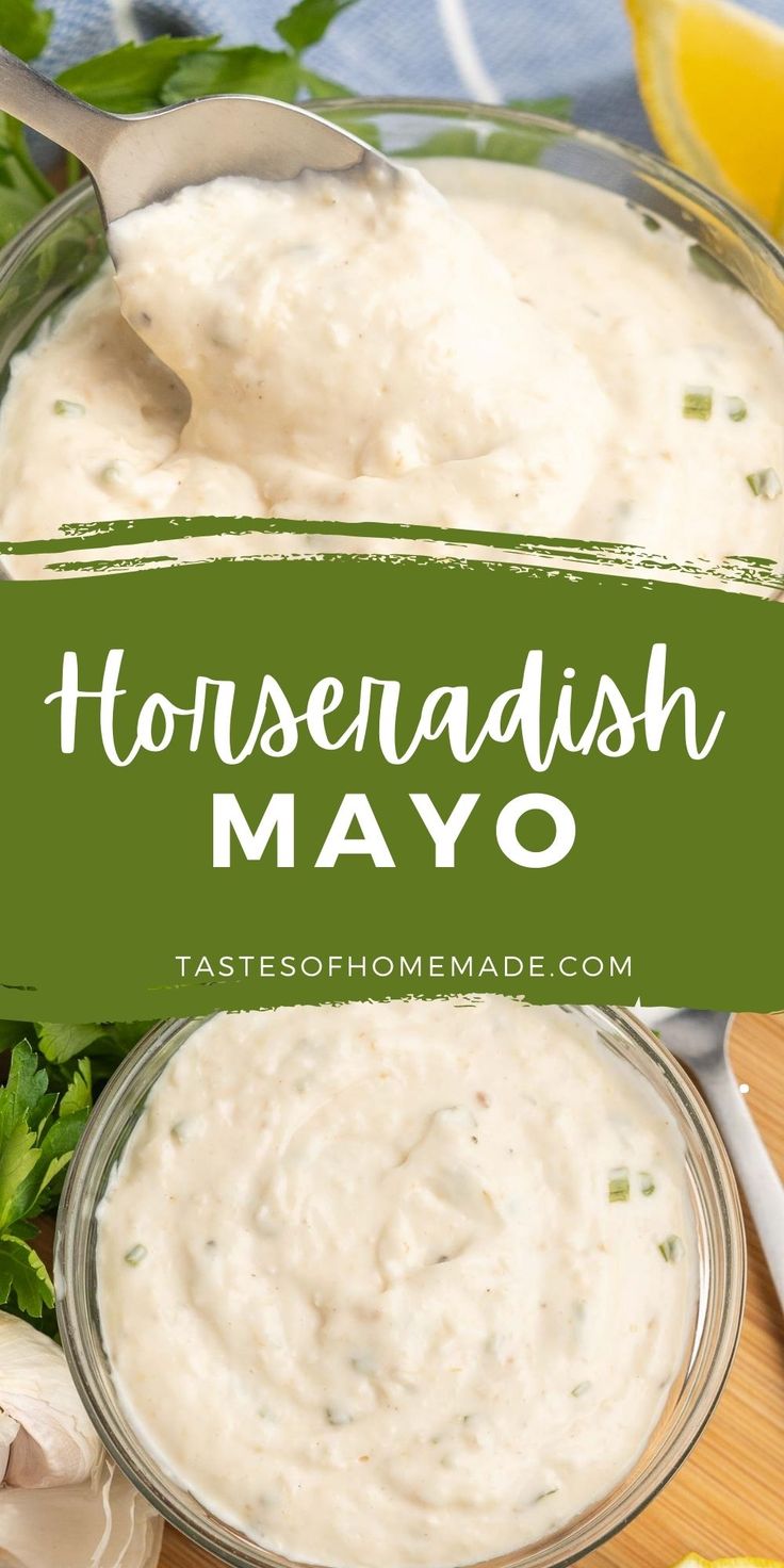 a close up of a bowl of mayo on a cutting board with lemons and parsley