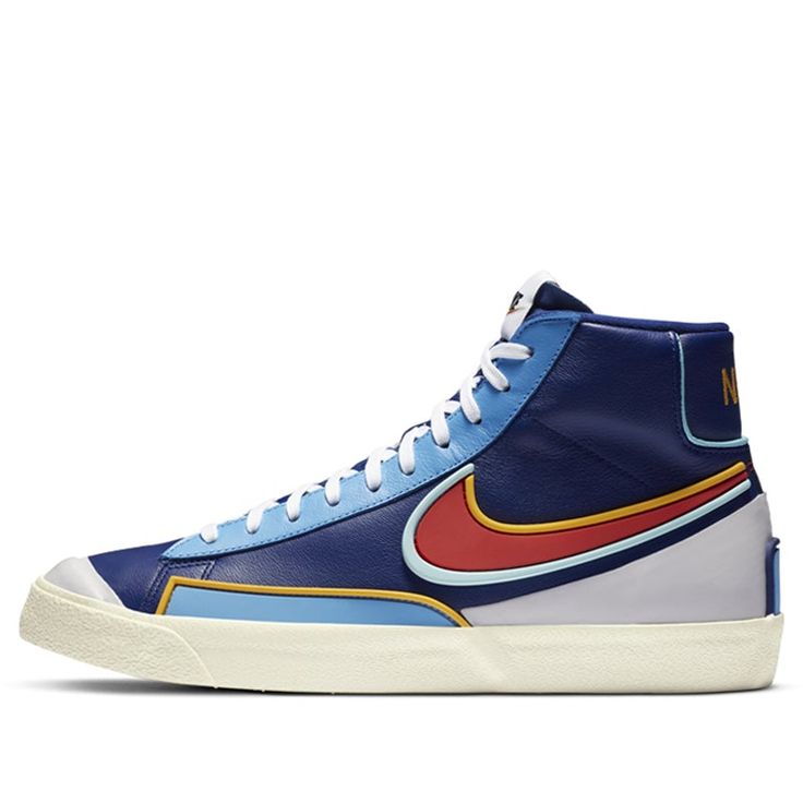 Suitable for everyday use, Nike Blazer blends contemporary style with old-school traditions.\n Nike Blazer Mid 77 Infinite, School Traditions, Nike Blazer Mid 77, Nike Blazer Mid, Nike Blazers Mid, Deep Royal Blue, Blazer Mid, Red Sneakers, Nike Blazer