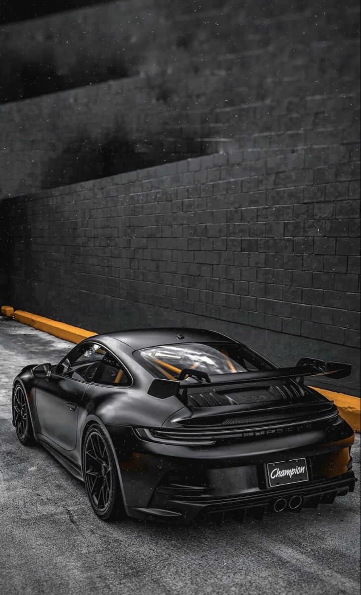 Black Porsche 911 Porsche Mission E, Cayman Porsche, Black Car Wallpaper, Carros Porsche, Porsche Girl, Porsche 959, Car Iphone Wallpaper, Black Porsche, Sports Car Wallpaper