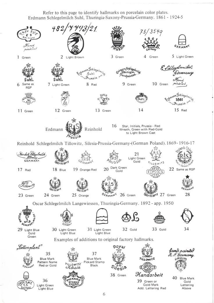 an old document with many different logos on it