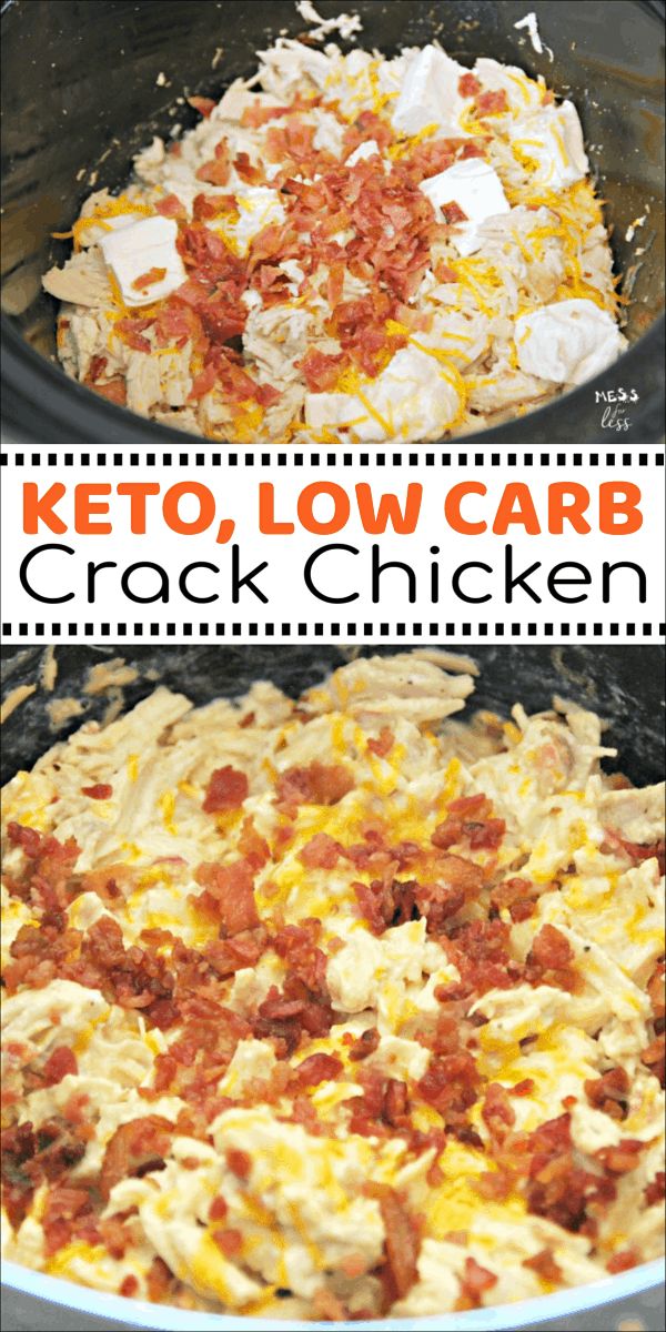 keto, low carb crock chicken recipe in the slow cooker