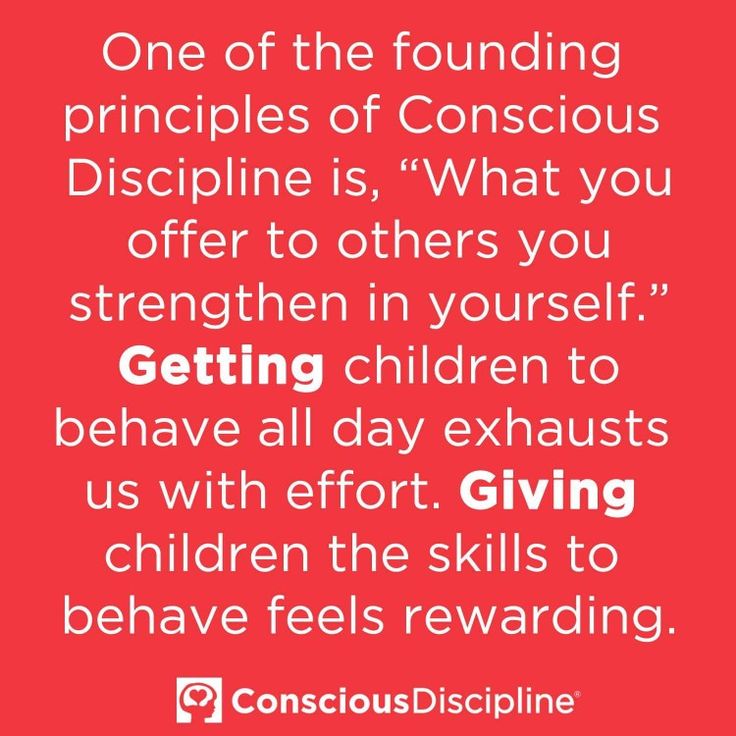 a red background with the words, one of the funding principals of conscious discipline is what you offer to others