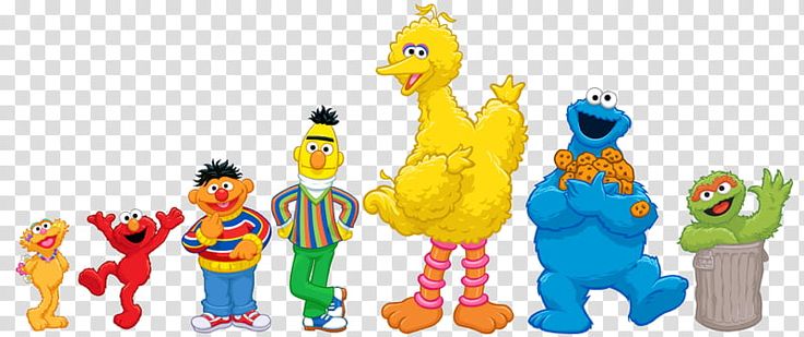 Sesame Street Characters, illustration of Sesame Street characters ...