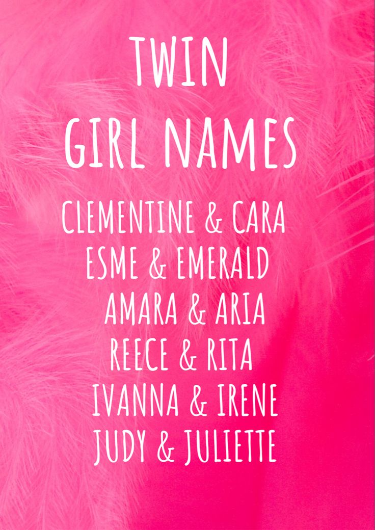 a pink poster with the names of two girls named after their respective name, clementine and cara