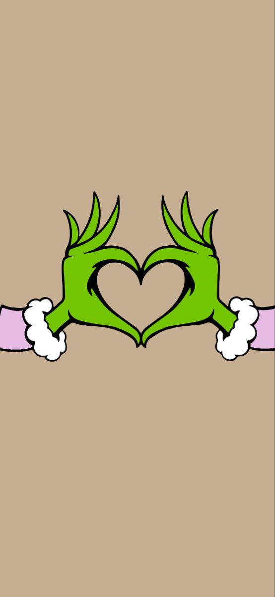 two hands in the shape of a heart holding something pink and green on a brown background