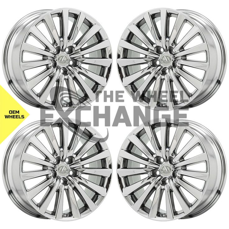 four bmw wheel rims with chrome spokes for the new model, each in different sizes