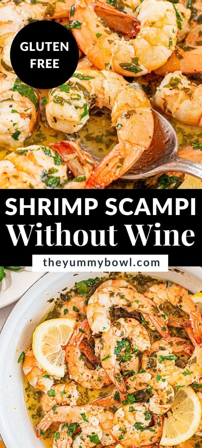 shrimp scampp without wine with lemons and parsley