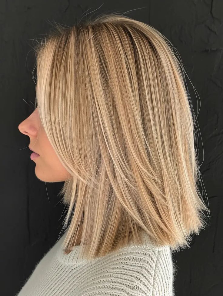 Hairstyles For Flat Fine Hair, Flippy Bob Hairstyles, Long Bob Haircut 2024 Trends, Fine Hair Lob, Short Blonde Hair With Layers, Lob Haircut With Layers, Fine Flat Hair Haircuts, Trendy Lob Haircut, Layered Lob Haircut