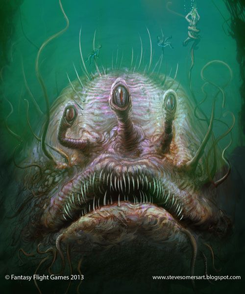 an underwater creature with its mouth open