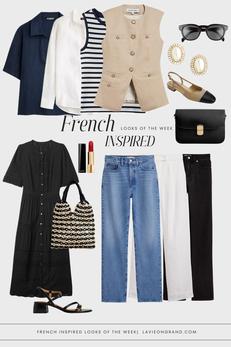 French Fridays Edition No. 2 | LaVieOnGrand French Minimalist Wardrobe, French Wardrobe Basics, French Inspired Fashion, French Capsule Wardrobe, How To Have Style, Parisian Outfits, Capsule Wardrobe Women, French Wardrobe, French Outfit