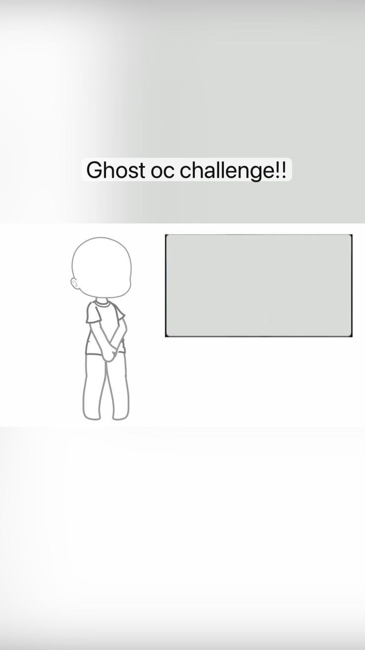 an image of a person standing in front of a screen with the text ghost oc challenge