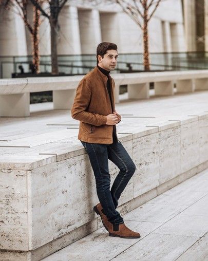 Tan Chelsea Boots Outfit Men, Tan Chelsea Boots Outfit, Mens Summer Outfits Street Styles, Tan Suede Chelsea Boots, Tan Chelsea Boots, Chelsea Boots Men Outfit, Chelsea Boots Outfit, Boots Men Outfit, Tan Suede Jacket