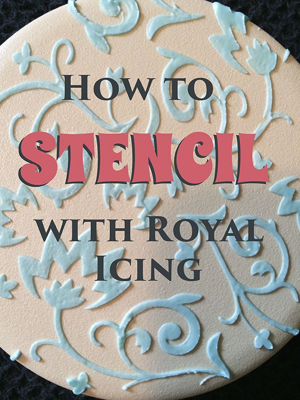 how to stencil with royal icing