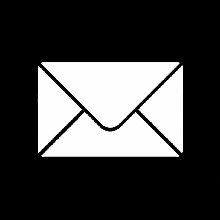 an envelope with the letter e in it's center is shown on a black background