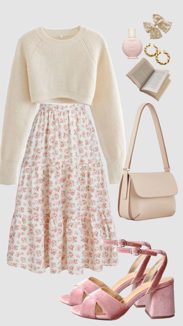 Check out kortney_carson's Shuffles #cottagecore #modestfashion #vintage #classy #spring #fashion #outfitideas #skirt #sweater #pinkaesthetic #softaesthetic #churchoutfit #casual #modest #coquette Modesty Outfits, Cute Modest Outfits, Elegante Casual, Easy Trendy Outfits, Modest Fashion Outfits, Mode Inspo, Cute Everyday Outfits, Girly Outfits, Casual Style Outfits