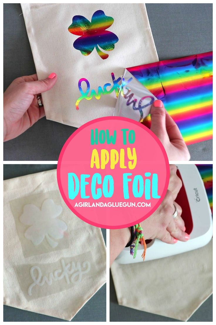 how to apply deco foil on fabric with pictures and instructions for the applique