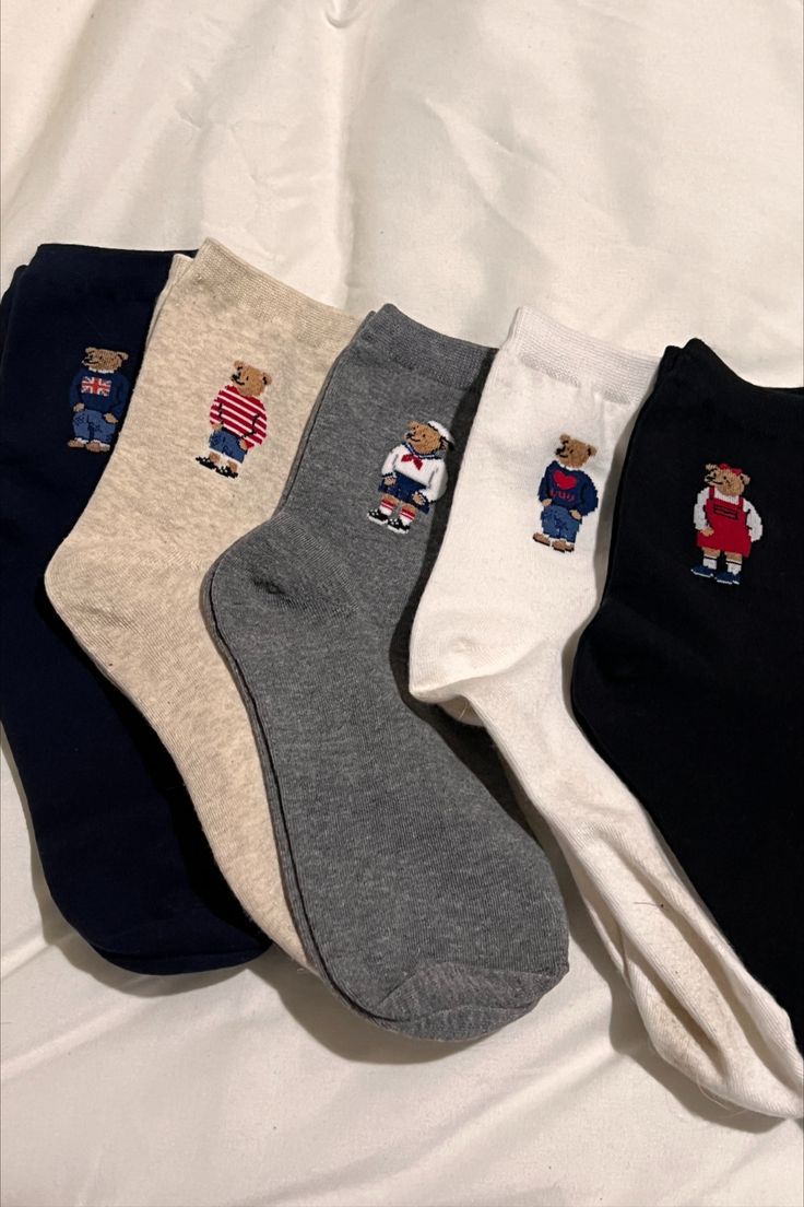 Teddy Bear Socks, Fall Fashion Outfit Ideas, Cute Outfits To Wear, Amazon Sweater, Ralph Lauren Aesthetic, Aesthetic Shopping, Bear Socks, Shoes Amazon, Teddy Bear Sweater