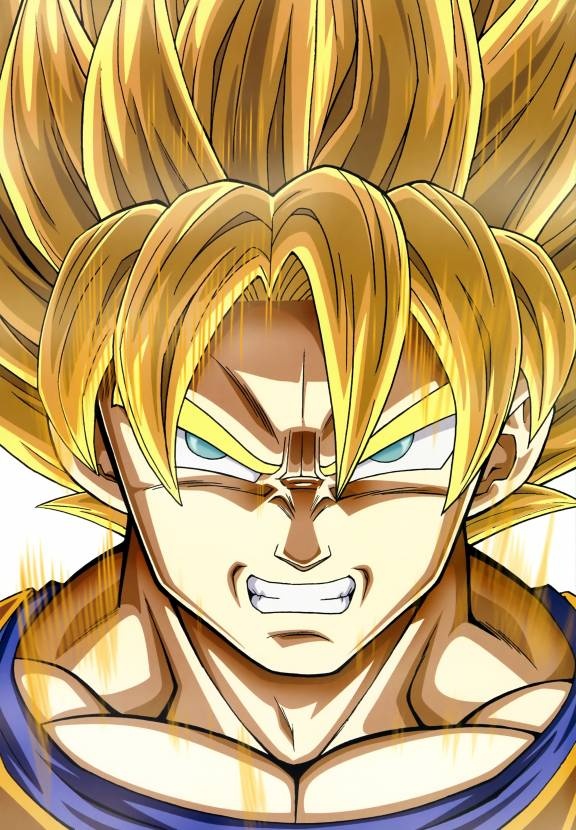 an image of the face of gohan from dragon ball super broly anime character