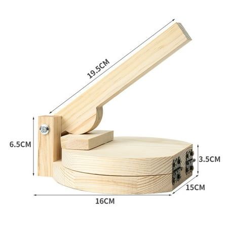 an image of a wooden object with measurements