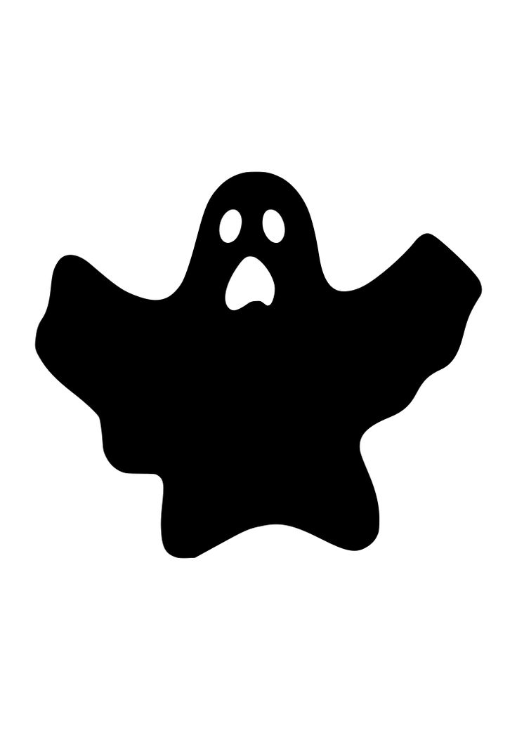 Ghost Silhouette - free svg file for members - SVG Heart | Festas de ...