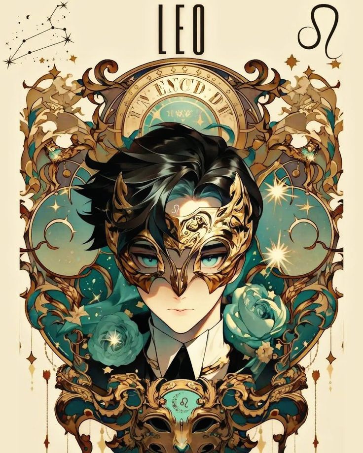 a poster with an image of a man wearing a mask on his face and the words leo