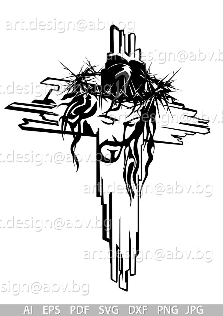 the crucifix with jesus's face and flowers on it is black and white