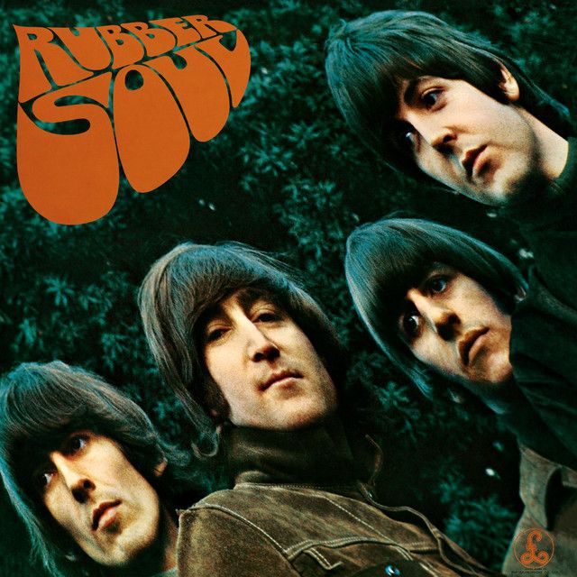 the beatles's album cover art for their album, rubber soul and the beatles