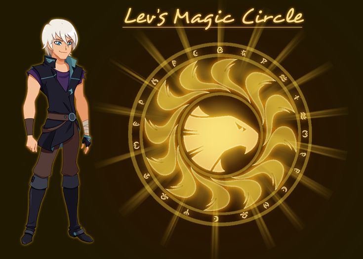 an image of the character levi's magic circle