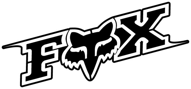 the fox logo is shown in black and white, while it appears to be on display