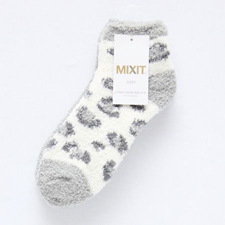 This 2-pack of Mixit women's fluffy socks are perfect for cozying up on cold-weather days. Made from a soft stretch-knit, this multi-pack of low-cut socks are available in assorted colors and prints.# Pieces In Set: 2 PairShoe Size Range: 4-10Fiber Content: 99% Polyester, 1% SpandexFabric Description: KnitCare: Dry Flat, Machine WashCountry of Origin: Imported Soft Gray Winter Socks, Trendy Super Soft Winter Socks, Cozy Soft Gray Socks, Trendy Super Soft Snug Socks, Trendy Soft Snug Socks, Socks Womens, Low Cut Socks, Fluffy Socks, Weather Day