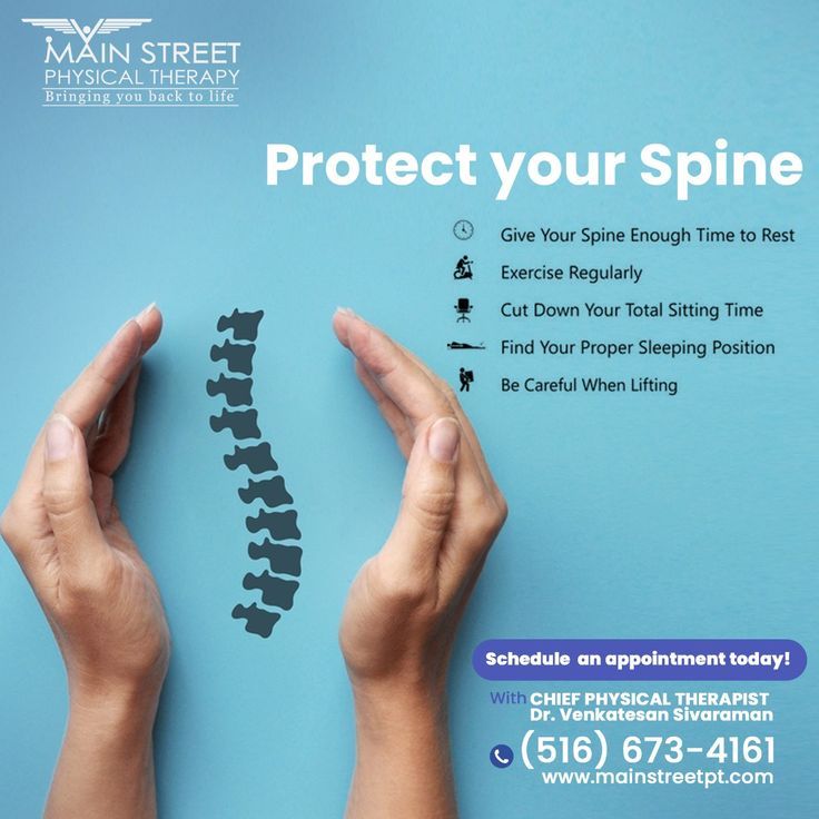 Here are some tips to protect your spine. Mainstreetpt helps you get relief from pain. For more details contact us- www.mainstreeetpt.com #spinecare #newyork #clinic #physicalpain #physicaltherapy #spinepain Hospital Social Media, Health Graphics, Healthcare Social Media, Healthcare Advertising, Healthcare Ads, Brain And Spine, Physical Therapy School, Medical Poster, Sports Physical Therapy