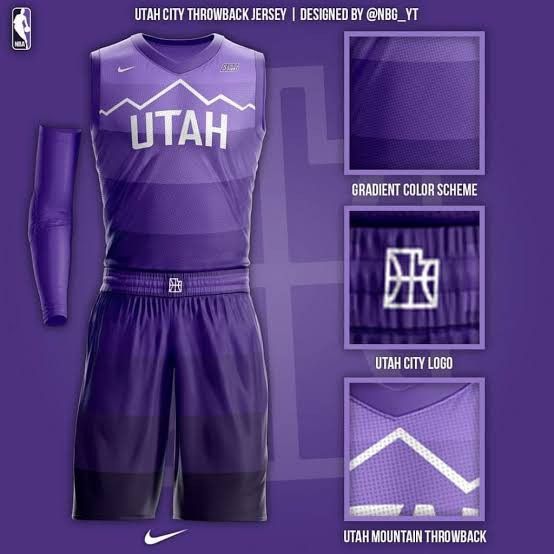 the uniforms for the utah thunder are purple and white