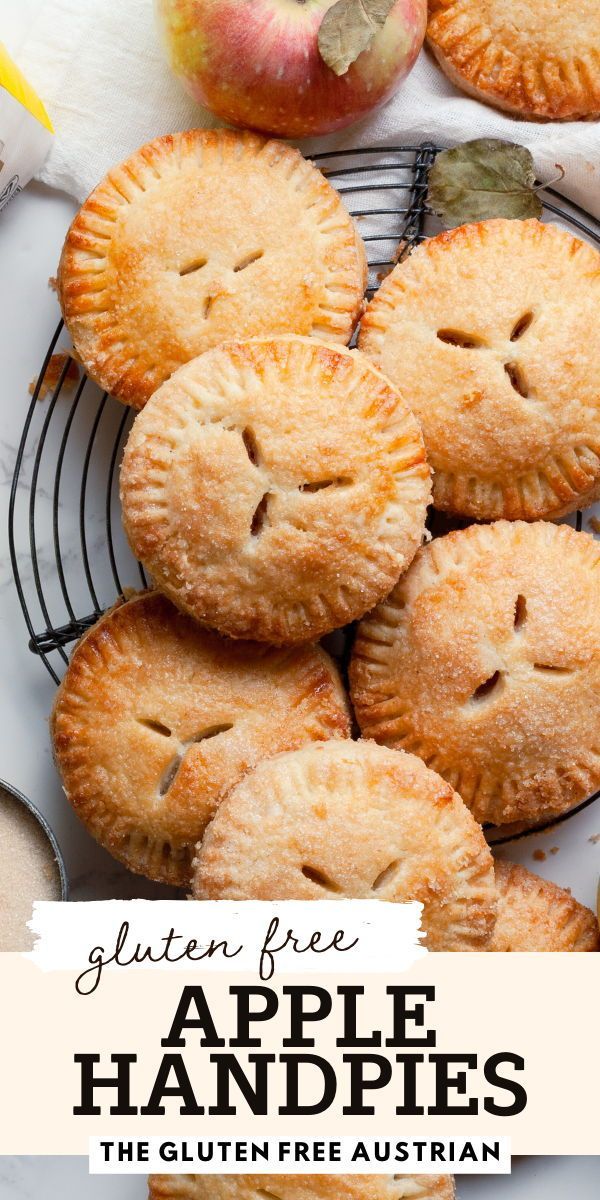 the gluten free apple hand pies are ready to be eaten