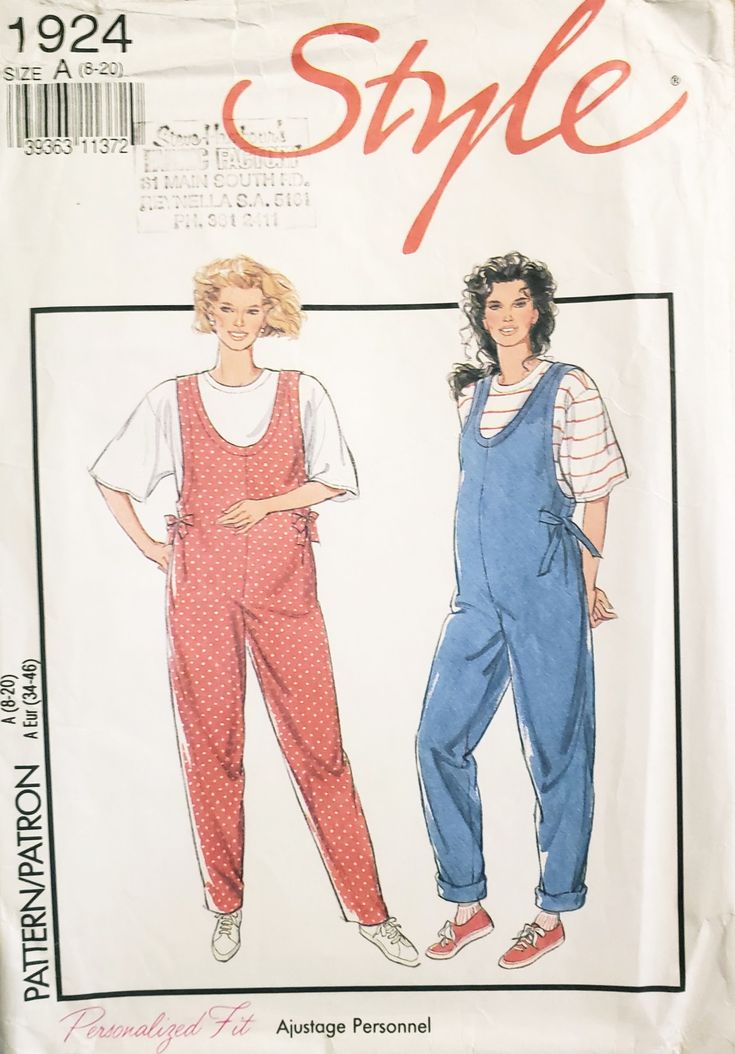 two women in overalls are standing next to each other