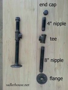 the parts needed to make an umbrella stand are shown