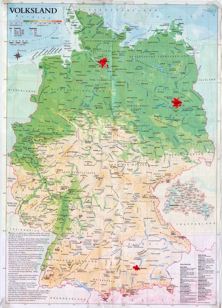 True names of places in Germany (in German) [1729 × 2400] [OS ...