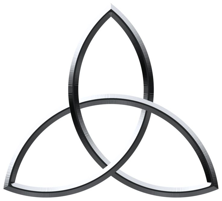 three circles are arranged in the shape of a triangle