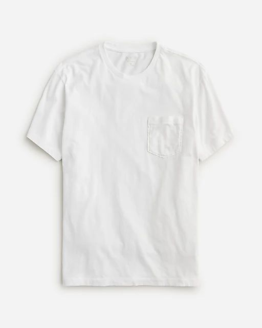 J.Crew: Broken-in Short-sleeve Pocket T-shirt For Men Madewell Style, Linen Tee, Pocket Leggings, Pocket Tshirt, T Shirt For Men, White T, Don't Let, Short Tops, Mens Suits