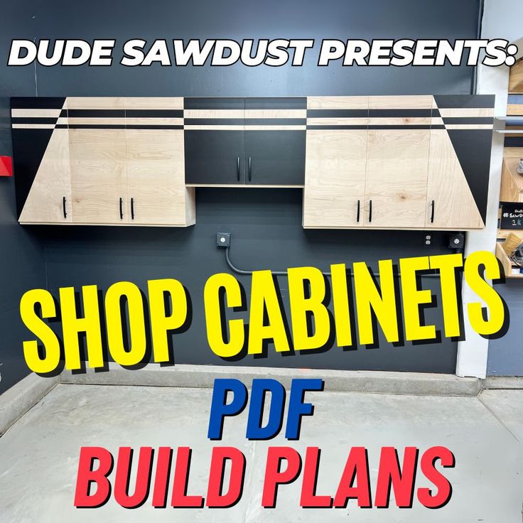 the shop cabinets are being displayed for sale